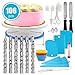 Produktbild 106 PCS Fondant Ausstechformen Set Kuchen Ausstecher Dekoration Set Tortendekoration Tortendeko Modellierwerkzeug für Torten Deko Backzubehör für Torte Kuchen Cupcake und Spritzbeutel