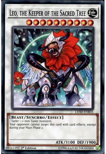 LEHD-ENB33 1st Ed Leo, the Keeper of the Sacred Tree Common Card Legendary Hero Decks Yu-Gi-Oh Single Card