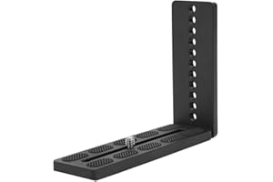 TOPIKY Plaque de dégagement Rapide pour caméra en Forme de L, caméra Universelle en Alliage d'aluminium, Support L, trépied, Pression hydraulique, rotule, Prise de Vue Verticale