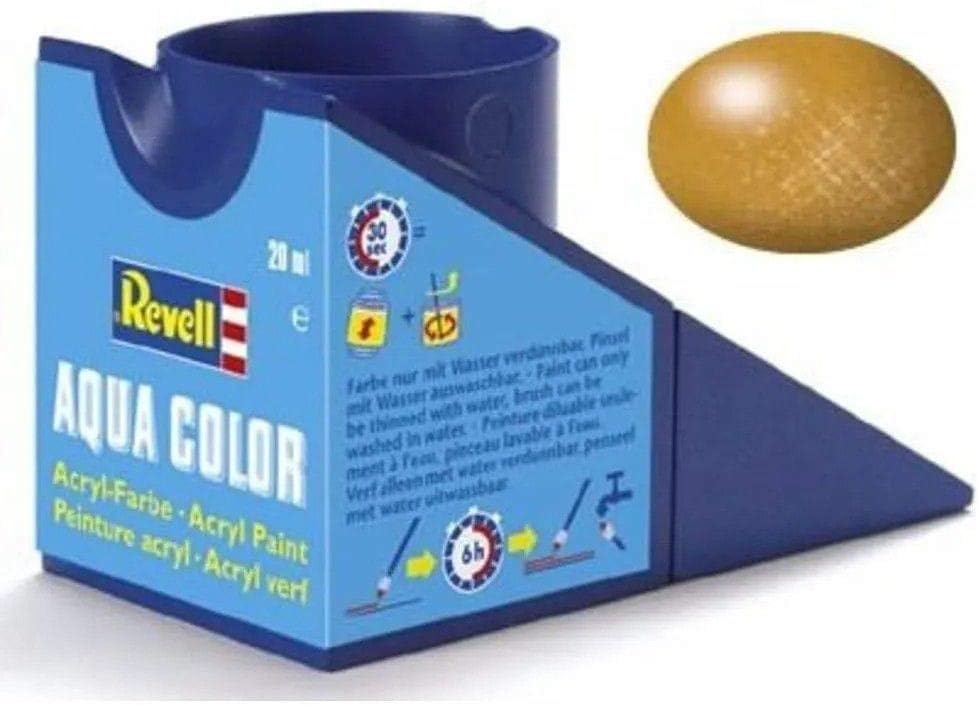 Revell - Su Bazlı Maket Boyası Pirinç Metalik 8 Ml (36192)