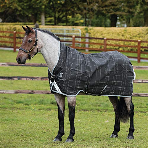Preisvergleich Produktbild Horseware Rhino Wug Turnout 0g Lite - Black / Grey / White