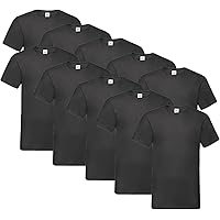 Fruit of the Loom 10 T Shirts V-Neck M L XL XXL V-Ausschnitt Diverse Farben -HL-Kauf