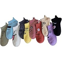 10 Paia Di Calzini Corti Uomo – Colorati, Divertenti, In Cotone Morbido, Antiscivolo, Con Fantasie Folli