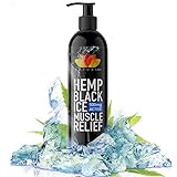 Hemp Black Ice 500mg Active Muscle Relief Lotion | 100% Natural Formula to Help Alleviate, Recover & Heal Muscles, 200ml