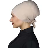Kadın Pratik Dikişsiz Bağcıklı Kaymayan Tesett&uuml;r Penye Bone