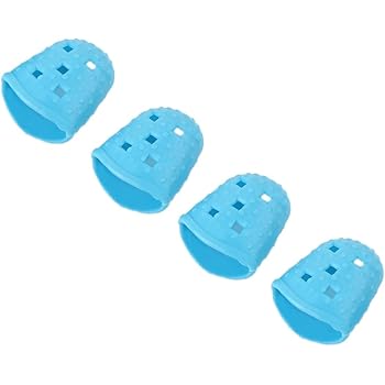 Beautyrain 4 Pcs Guitar Fingertip Protector Silicone Reusable 