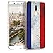 Price comparison product image kwmobile Case for Huawei Mate 10 Lite - TPU Silicone Crystal Clear Back Case Protective Cover IMD Design - Blue/White/Red