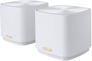 ASUS ZenWiFi XD4 AX Mini Sistema Mesh AX1800 (2 Pezzi), WiFi 6, 802.11ax, Fino a 280 m² e 25+ dispositivi, AiMesh, Sicurezza Internet e Parental Controls Inclusi a Vita, Easy Setup, Colore bianco