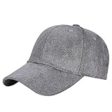 Yvelands Baseballmütz, mit klassisch verstellbarem Fastner Jungen Herren Damen Winter Wildleder Hut Cap