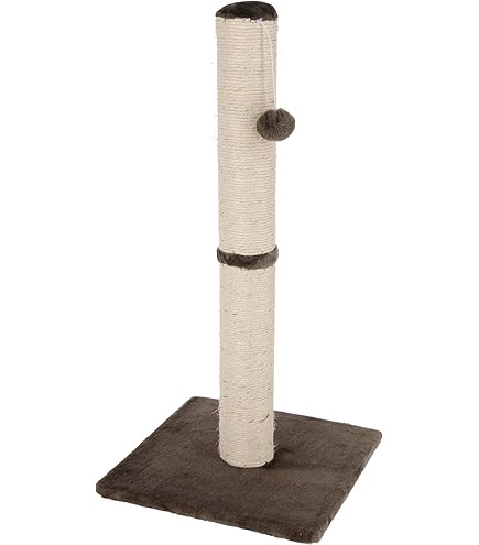 Krabton: Gimars Hoge L-vormige Krabplank Voor Katten, 68 Cm, Met Bal Staande Krabplank Voor Katten Dikkere Krabplank Voor Katten Kattenspeelgoed Ter Bescherming Van Meubels En Banken Hout