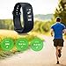 Produktbild Slri Unisex Heartrate Zeit/Datum Anzeige Bluetooth Alarm wasserdicht Smart Armband - schwarz