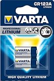 Varta System Lithium CR123A - Pack de 2 pilas (3 V, 1550 mAh)