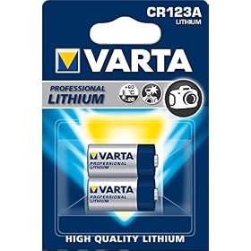 VARTA Piles CR123A, lot de 2, 3V, piles spéciales pour petits appareils électroniques, longue durée de vie, hautes performances