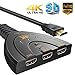 Produktbild HDMI-Switch 4K, Phankey 3 Port 4K * 2K, HDMI Umschalter mit High Speed Pigtail, HDMI Kabelunterstützung 4K / 1080P / 3D für PS4 / PS3 / Xbox / STB / Apple TV / DVD Player / Laptop