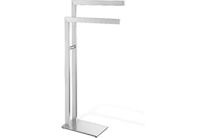 ZACK 40377 "LINEA" Handtuchständer, Edelstahl matt, 80.0 x 15.0 x 38.5 cm