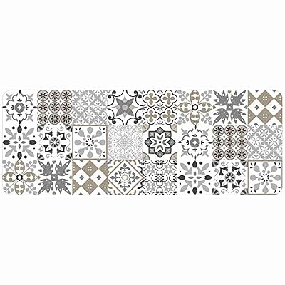 Tapis Déco douceur d'intérieur tapis rectangle 45x120 cm mousse salou naturel