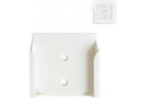 SPIKETEC Support télécommande mural compatible Somfy SMOOVE Origin RTS - Blanc | Installation facile & rapide | Store, volet roulant, lumière, etc (télécommande non incluse)
