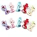 Homgaty 10Pcs Girl Kid Baby Colorful Cute Strawberry Bowknot Bow Tie Alligator Hair Clip Barrettes