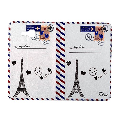 tinxi® Kunstleder Tasche für Samsung Tab 3 7.0 Lite T110 T111 T113 T116 7 Zoll (17,78 cm) Tasche Leder PC Tablet Schutzhülle Hülle Etui Flipcase Cover Case mit Standfunktion Gummibänder Briefumschlag (NICHT FÜR Tab 3 7.0 T210 T211 geeignet) - 5