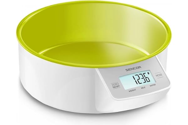 Balance de Cuisine avec Bol Amovible Pratique, Vert