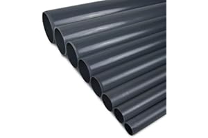 Schönheits Shop (2,45€/m) PVC Rohr - Druckrohr 2 Meter LANG Ø 40mm Koi Teich