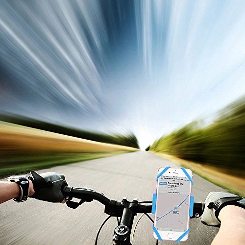 Moredig Fahrrad Handyhalterung 360 Grad Drehung Sport Handyhalter Fahrrad Verstellbar Motorradhalter Halterung mit PC Sockel Bereite des Smartphones 50-90mm für GPS iPhone 7 7 Plus 6s 6s Plus 6 6 Plus und Samsung Galaxy Huawei Smartphone usw - 7