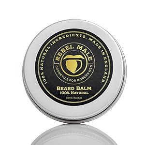 Premium Beard Balm 100% Natural & Organic Ingredients - Maintains Healthy Beard & Soothes Itchy Skin by Rebel Male - Image 2