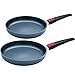 Produktbild Woll Pfannenset 2 teilig Diamond Lite Induction 2 x Pfanne - Bratpfanne 24 cm + Schmorpfanne 28 cm - abnehmbarer Griff hitzebeständig bis 250 °C - Induktion - Hochrandpfanne - Antihaft