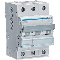 Hager MCS332 Leitungsschutzschalter 3-Polig, 6kA, C-Charakteristik, 32A