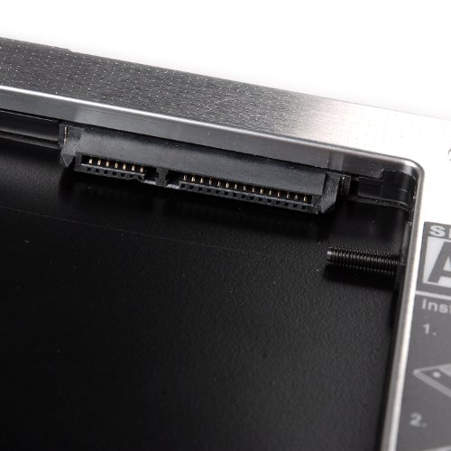 tinxi® 2nd HDD Caddy 2. Festplatte / SSD Bay Caddy SATA zu SATA Einbaurahmen Caddy Tray 9,5mm für MacBook Pro 13″ 15″ 17″ - 4