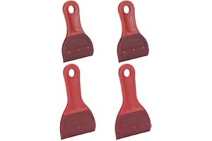 WEBEEDY 4 Pcs Small Squeegee Soft Rubber Blade Screen Printing Squeegee,Self-Adhesive Screen Stencil Printing Squeegee,Rubber Squeegee Screen Printing for Chalk Paste or Ink,Screen Cleaning Tools