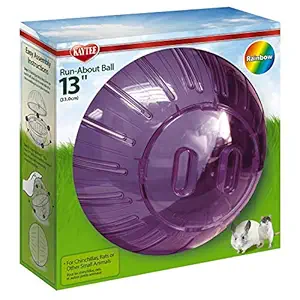Kaytee Run-About Mega 13-Inch Exercise Ball, Rainbow, Colors Vary