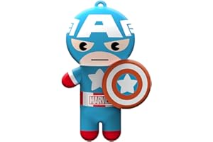 Lip Smacker Marvel Collection, Balsam do ust Captain America dla dzieci, Balsam do ust o smaku, z breloczkiem, Nawilżający i odświeżający, Jedno opakowanie blisterowe