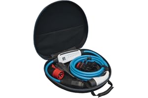 NRGkick Optimal 32 A 10 m Set | Mobile Wall Box for Electric Cars | Charger without Installation | Includes 32A & 16A Adapter + Schuko Plug | EV Charging Cable with Transport Bag