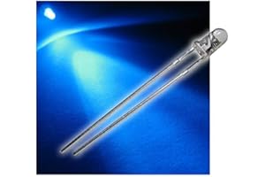 world-trading-net - 10 LED 3mm Bleu Clair Type WTN-3-11000b, diode électroluminescente, Filaire, diode Lumineuse, en Tant Que composant