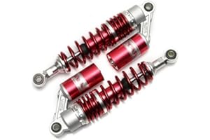 Hegeiisy 320mm 12.5 inch 7mm Spring Universal Motorcycle Air Shock Absorber Rear Suspension ATV Quad Scooter Dirt Bike For CBR600 CBR400 CB500 YZF XC EXC XCF Red