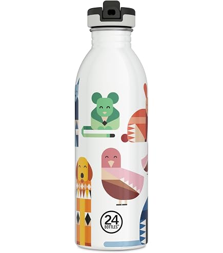 24Bottles Sport Trinkflasche 500 Ml – Edelstahl, Isoliert, Umweltfreundlich, Mit Strohhalm
