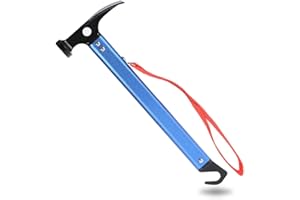 GARSENT Marteau de Camping Multifonctionnel, Marteau de Tente en Aluminium Maillet pour Piquets de Tente Accessoire pour Camping.