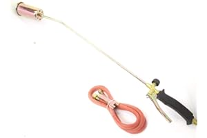 Unibos Propane Gas Burner with Extra Long Arm, Roofers Soldering & Brazing Torch, Weeding Tool Torch, Works with Both Butane & Propane Gas