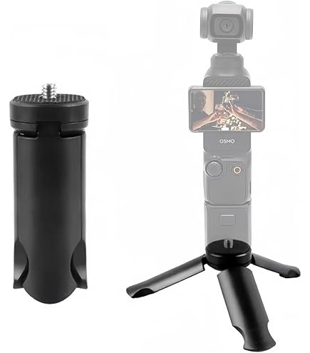 Mini Trépied Portable Pour DJI Osmo Pocket 3/2 - Support ABS Noir, Compact, Léger 48g