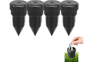 MONTTESE Pack 4 Caja fuerte pequeña aspersor, Escondedor llaves jardín césped, caja seguridad oculta con compartimento secreto, caja escondite ideal para llaves y objetos de valor, escondite dinero