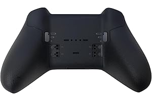Hzxkqmil Replacement Bottom Shell Housing Case Back Plates Cover for Xbox Elite Controller Series 2 - Black