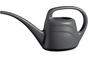 geli Thermo Plastic Blumengießkanne Eden 2 Liter aus Kunststoff, Farbe:anthrazit