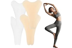 GUOUURR 4 Pack Y Shape Camel Toe Concealer, Reusable Camel Toe Underwear Guard, Invisible and Comfortable Seamless Camel Toe Cover for Leggings, Gentle and Skin-friendly, Silicone Protector Adhesive Pads