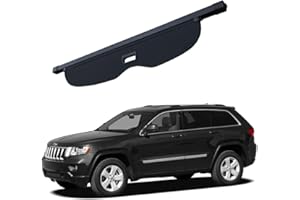 BENME Laderaumabdeckung FüR Jeep Grand Cherokee 2011-2016 2017-2020 Einziehbar Kofferraumabdeckung Cargo Cover Rollo Kofferraum Abdeckung Ablagen Auto ZubehöR