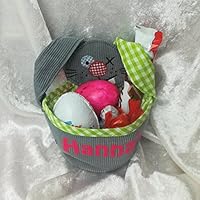 Osterkörbchen mit Namen personalisiert