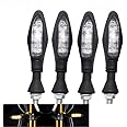 Autozap Indicator Light for Bike Turn Signal Blinker Light Compatible for KTM Original LED (3 months Warranty) Compatible for Universal Motorcycle Yellow (Pack of 4)