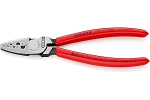 Knipex Pince à sertir pour embouts de câble gainées en plastique 180 mm (carte LS/blister) 97 71 180 SB