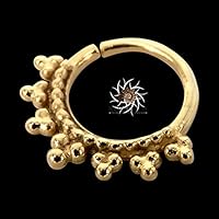Gold Nasenring - Gold Nasenreifen - Indischer Nasenring - Tribal Nase Ring - Nasenschmuck - Nasenpiercing - winzigen Nasenring - Nasenloch Schmuck - Nasenring Ring - Piercing Schmuck