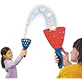 2heet HEET Click and Catch pop and Catch Gun and catching Basket for Children and Adults pop and Catch Launcher Basket Twin Ball Game Indoor Outdoor Toy Set(Multi Color) (Medium)